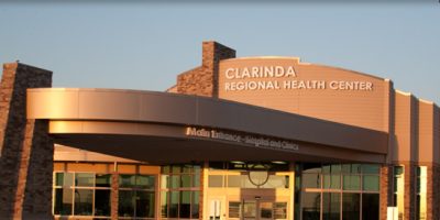 The Clarinda Regional Health Center in Clarinda, Iowa.